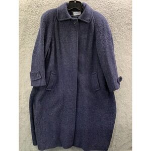 Vintage JG HOOK Coat Womens Medium Wool Blue